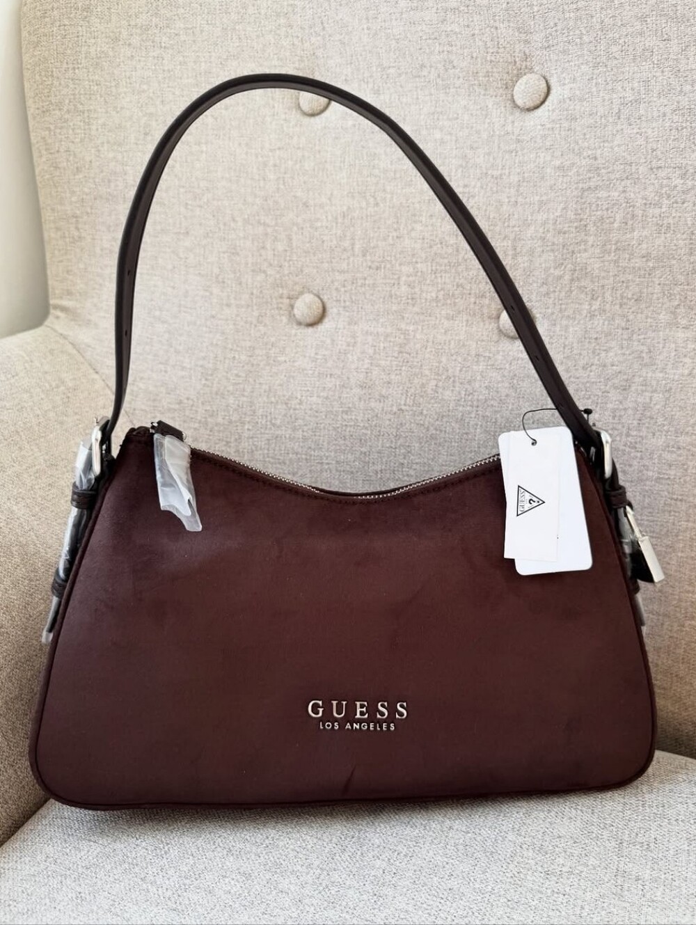 GUESS Chocolate Brown Shoulder Bag